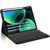 Occtingkind Custodia con Tastiera per Xiaomi Poco Pad X1, Pad 7/8 Pro 11.2 (2024/2025), Cover Tablet Bluetooth 5.0 Italiano, Senza Retroilluminazione, USB-C, Portapenne, Nero
