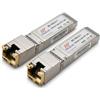 BAUDCOM Modulo in Rame SFP-RJ45 10G 30 Metri, ricetrasmettitore SFP+ 10GBase-T Compatibile con Cisco SFP-10G-T-S, D-Link (x2, 10GBase-T: 30 m)
