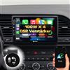 DYNAVIN Autoradio Android Navigatore per Seat Leon Mk3, 9 pollici OEM Radio con Wireless CarPlay e Android Auto | Head-up Display | Dab+ Radio: D9-SLN Premium Flex