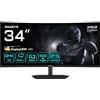 Gigabyte G34WQCP 34 Monitor Gaming Curvo WQHD - 3440 x 1440, VA, 180Hz, 1ms, 1500R, 350 cd/m², FreeSync Premium, DisplayHDR 400, HDMI 2.0, DisplayPort 1.4