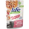 LIFE CAT Lifecat Soup Tonno e Gamberetti in Brodo - Frutti di Mare - 60 g