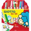 Giotto Bebè Pennarelli colori assortiti - conf. 12 pezzi Giotto Bebè assortiti F478200