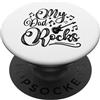 Regali da uomo divertenti per papà papà Maglietta per la festa del papà, regalo per la festa del PopSockets PopGrip Adesivo