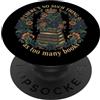 Bookish Reader | Vintage Aesthetic Book Non esistono troppi libri amanti dei libri PopSockets PopGrip Adesivo