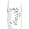 Magliette de Giocatore di golf per Ragaz Custodia per iPhone 17 Pro Max Giocatore di golf disegno di una linea Putting Green