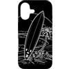 T-Shirts de Fan del surf Custodia per iPhone 17 Surf One Line Art Sport acquatici