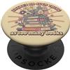 Bookish Reader | Vintage Aesthetic Book Amante dei libri Lettura Bibliofilo Bookworm Floreale Retro PopSockets PopGrip Adesivo