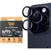 PanzerGlass™ Ti Hoops protezione dell'obiettivo della fotocamera per Apple iPhone 15 Pro | Pro Max - protezione con stile, vetro antiurto, titanio blu