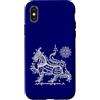 Thailandia Tatuaggio Yantra Custodia per iPhone X/XS Sak Yant Tatuaggio Singha Leone Yantra Thailandia Ki Lane