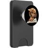 Bookworm Teacher Theme Library Reader Gr Cucciolo Libro Aperto Lettura Cane Amante Grafica Ritratto PopSockets PopWallet per MagSafe