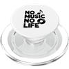 Fraxoweb No Music No Life Inspirational Citazione Music Lover PopSockets PopGrip per MagSafe