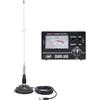 PNI ML100 Antenna CB 100 cm, magnete 125 mm e riflettore PNI SWR-300 per misurazione SWR, nero
