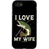 Pike Fishing Frau Spruch Wife Hecht Ange Custodia per iPhone SE (2020) / 7/8 Pesca luccio I Love It Pike When My Wife Let Me Go Fishing