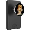 Teacher Reader Classroom Amphibian Graph Carino Axolotl lettura libro amante animale grafico bambino ritratto PopSockets PopWallet per MagSafe