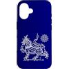 Thailandia Tatuaggio Yantra Custodia per iPhone 16 Sak Yant Tatuaggio Singha Leone Yantra Thailandia Ki Lane