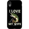 Pike Fishing Frau Spruch Wife Hecht Ange Custodia per iPhone XR Pesca luccio I Love It Pike When My Wife Let Me Go Fishing
