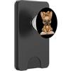 Bookworm Teacher Theme Library Reader Gr Ritratto grafico rotondo per amanti dei cani con bulldog PopSockets PopWallet per MagSafe