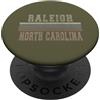 North Carolina born and North Carolina a Retro Raleigh Carolina del Nord PopSockets PopGrip Adesivo