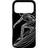 T-Shirts Grafiche de Amante del surf per Custodia per iPhone 17 Pro Max Surfing Girl Una linea disegno Surfer