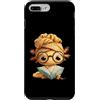 Smart Amphibian Teacher Reader Graphics Custodia per iPhone 7 Plus/8 Plus Carino Axolotl lettura libro amante animale grafico bambino ritratto