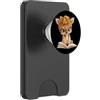 Bookworm Teacher Theme Library Reader Gr Baby Tiger Open Book Reading Graphic Portrait Occhiali rotondi PopSockets PopWallet per MagSafe