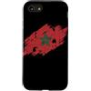 North African Heritage & Patriot Apparel Custodia per iPhone SE (2020) / 7/8 Bandiera del Marocco Distressed Grunge Grafica