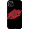 North African Heritage & Patriot Apparel Custodia per iPhone 11 Pro Max Bandiera del Marocco Distressed Grunge Grafica