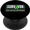 Green Ribbon - Lyme Disease Awareness Ap Malattia di Lyme Sopravvissuto - Nastro Verde Malattia di Lyme Consapevolezza PopSockets PopGrip Adesivo