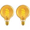 Does not apply Lampadina LED Vintage E27, in Vetro Ambrato, Dallo Stile Antico Retrò, G93, 4 W