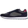 Tommy Hilfiger Uomo Sneakers Running New Runner Eva Mix in Pelle Scamosciata, Blu (Desert Sky), 40