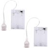 BTFO 2 Pz Batteria Portatile per Insegne Al Neon a LED da 5V-6V, Alimentatore Contenitore Batteria Converte Luci Al Neon USB in Luci a Battery per Casa Ufficio Uso esterno