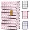 NatureMark Set da 10 strofinacci da cucina 50x70 cm - 100% cotone, assorbenti e resistenti - Strofinacci da cucina per uso domestico e professionale, incluso E-Book, colore: Rosso