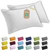 Lavea® Set 2 Federe per Cuscini da Letto 40x60 cm - Copricuscini 100% Cotone Jersey Morbidi e Traspiranti, con Cerniera YKK di Qualità, OEKO-TEX - Bianco