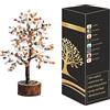 Wonder Care Bonsai in cristallo Reiki curativo naturale a sette chakra, albero portafortuna, ricchezza e prosperità, Feng Shui, decorazione per casa e ufficio, 300 perline