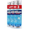 Williams - Gel da barba "Oxygen", per pelle sensibile, set di 3 bombolette da 150 ml