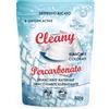 CLEANY Percarbonato di Sodio Puro per Bucato, Ossigeno Attivo, Smacchiatore ad Azione Sbiancante Igienizzante Naturale, Antimuffa, Bag Richiudibile 500g