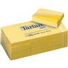 Post-It Blocchi memo adesivi Post-It Tartan gialli - 38x51 mm - 100 fogli (conf. 12)