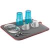 Metaltex Softex scolapiatti, Colore Esterno: 100% Poliestere, Rosso/Grigio, 40 x 45 x 1 cm