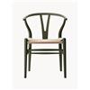 Carl Hansen & Søn Sedia in legno con seduta intrecciata CH24 Wishbone Chair
