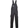 Portwest TX12BKR4XL Salopette Texo con colori a contrasto e bretelle, Nero, 4XL