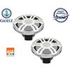 Hertz HMX 6.5-S-LD-SW Coppia Altoparlanti Coassiali Marine LED Griglia Sport