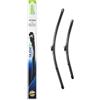 VALEO Silencio Tergicristalli VF926 Kit di Spazzole tergicristallo originali Flat Blade ad Alte Prestazioni, Maggior Visibilità su Strada 650mm/475mm Anteriore Confezione da 2 577926