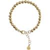 etrusca GIOIELLI Bracciale Donna placcato Oro 18k - Bracciale Dorato con Sfere Martellate - Gioielli Made in Italy - Braccialetto Idea Regalo Compleanni, Anniversari, Festa Donna, Festa Mamma