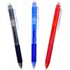RAYLU PAPER® - Confezione da 3 penne cancellabili retrattili, con inchiostro gel ibrido, colori blu rosso, tratto da 0,7 mm (3 colori)