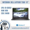 Dell Notebook Dell Latitude 7300 13" Cpu i5-8365u Ram 8gb SSD 240gb Win 11 Pro