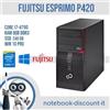 FUJITSU ESPRIMO P420 Core i7-4590 Ram 8gb SSD 240gb Win11 Computer PC GRADO A -