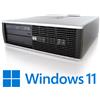Intel WINDOWS 11 PC FISSO DESKTOP HP SFF 6000 8000 PRO COMPUTER RICONDIZIONATO INTEL
