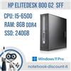HP EliteDesk 800 G2 SFF Cpu i5-6500 Ram 8Gb DDR4 SSD 240Gb Win 11 Pro Desktop PC