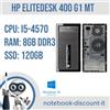 HP Prodesk 400 G1 MT Pc Desktop cpu i5-4570 Ram 8gb DDr3 SSD 120gb Win10Pro