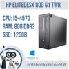HP Elitedesk 800 G1 TWR Pc Desktop cpu i5-4570 Ram 8gb DDr3 SSD 120gb GRADO B